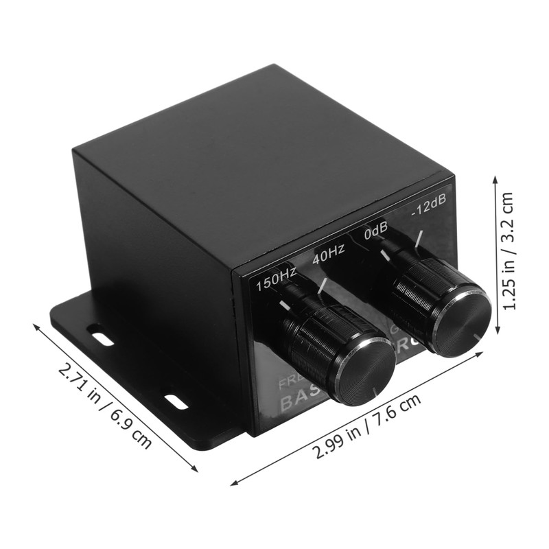 Mikinona Bass Knob Car Amplifier Bass Knob Level Controller Volume