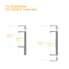 Tissue Box Holder, TFY Kitchen Wall Mount Compatible with Facial
