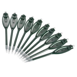 M METERXITY 10 Pack Golf Scoring Pencils with Eraser - Golf Marker Pens, Oval Handle with Clip, Apply to Golf Events (Dark Green)