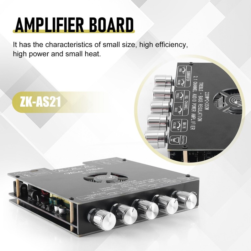 -AS21 Digital Bluetooth Audio Amplifier Board Subwoofer 220Wx2+350W 2.1Channel TPA3255