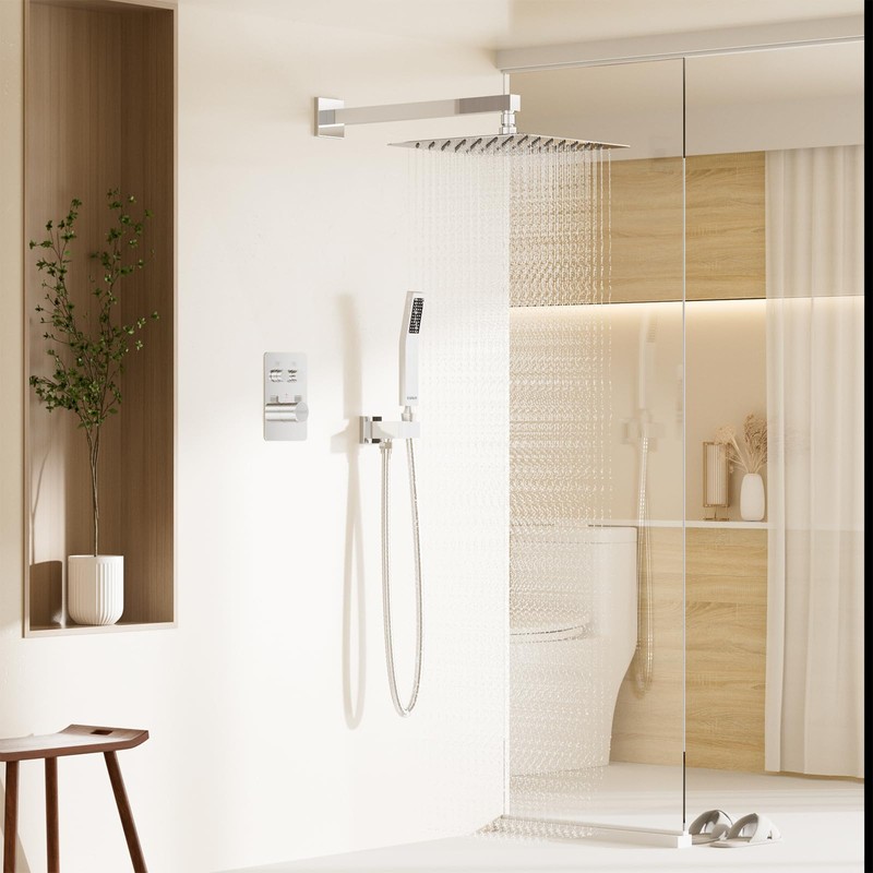 STARBATH Flush-Mounted Thermostat for 2 Functions, Tap with Safety Lock