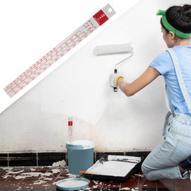 Car Paint Measuring Scale Mixing Ruler 2:1 & 4:1 Easy Mixing Aluminium Alloy Car Coating Color for Vehicle Painting, Large