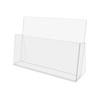 Brochure Holder 11" Wide Catalog or Magazine Bin Clear Acrylic