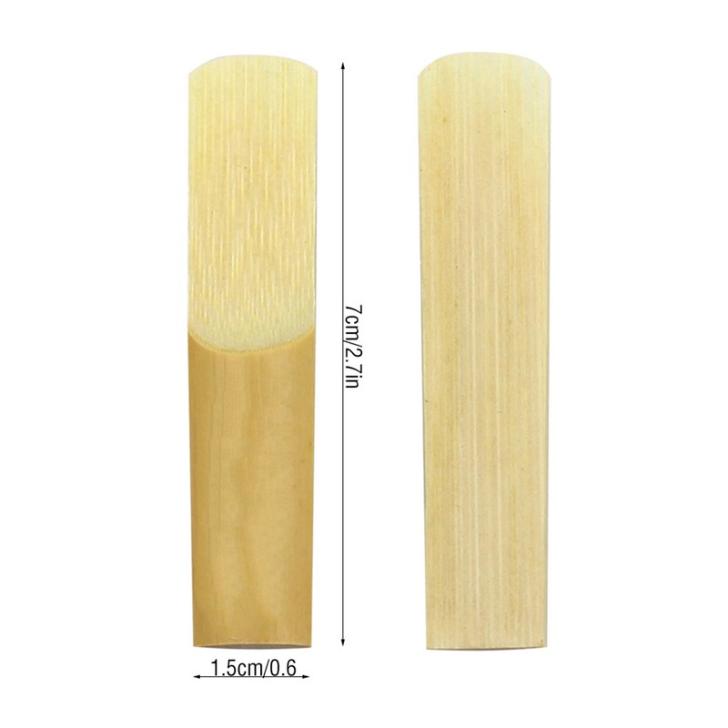 LADE 10Pcs Bamboo Reeds Strength 2.5 for Alto bE Sax