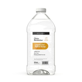 Clean Revolution Liquid Gel Hand Soap, Silky Rich Liquid, Quick Lather, Fast Rinsing, Contains Real Essential Oils (Dreamy Citrus) 64 Fl Oz