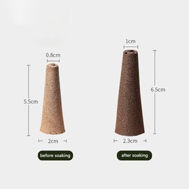 YuanHolumid 12Pcs Grow Sponges Seed Pods Replacement Root Growth Sponges Seed Starter Pods Refill Pods Compatible Seed Grow Pod for Hydroponic Growing System Germination Kits