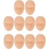 Cabeza de Piel para Práctica de Tatuajes, 10 Piezas Cabezas