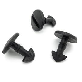 VVO Fasteners- Black Plastic Tow Eye Cover Clips for Land Rover Discovery, Freelander, Range Rover Sport, (Pack of 10)