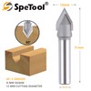 SpeTool Chamfer Cutter 8 mm Shank 60 Degree Engraving Cutter