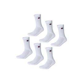 Champion Core 6PP Crew Calzini Sportivi, Unisex - Adulto, Bianco, 43-46 EU