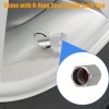 GEARZAAR 10x Stainless Steel Wheel Tire Valve Stems Hight Pressure