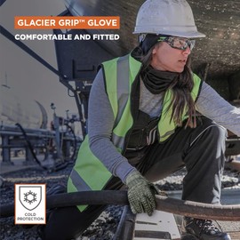 RefrigiWear Heavyweight Knit Double Sided PVC Honeycomb Glacier Grip Work Gloves (Black, Medium) - PACK OF 12 PAIRS