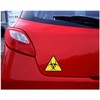Samunshi® Warning Triangle Biohazard Sticker 20 x 17.5 cm Multi-Coloured