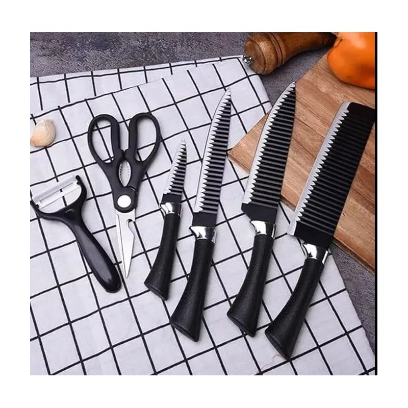 Unbranded 6-Piece Professional Kitchen Knife Set – High Carbon Forged