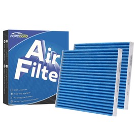 Forccord 2-PACK HEPA Cabin Air Filter Fits for Jeep Gladiator 2020-2025 V6 3.6L, Wrangler 2018-2025 L4 2.0L/V6 3.6L, Wrangler 2021-2025 V8 6.4L Activated Carbon Cabin Filter Replacement for 68301863AA