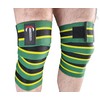 Manta Raya Knee Wraps Vendas elásticas de Compresion Gym levantamiento