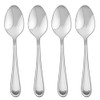 Hampton Forge Clark 4 Piece Teaspoon, 0.25 LB, Metallic