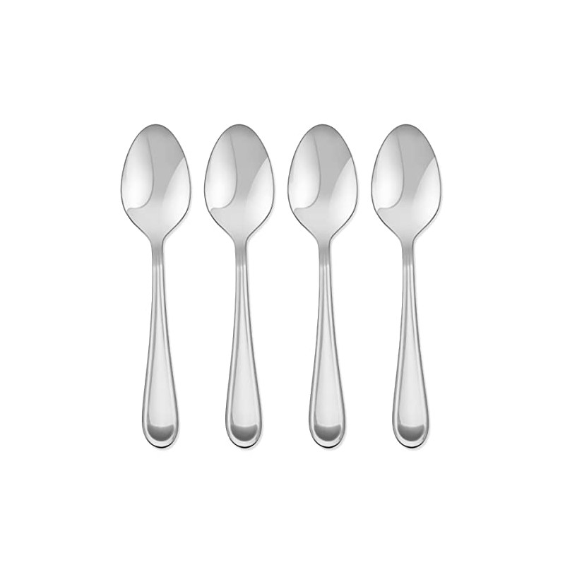 Hampton Forge Clark 4 Piece Teaspoon, 0.25 LB, Metallic