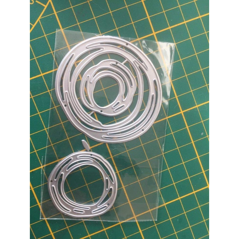 3 Pcs Scribble Circles Cutting Dies,DIY Scrapbooking Artist Metal Cutting