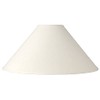 Large 23" Bottom Empire Lamp Shade Linen Chimney White 6"