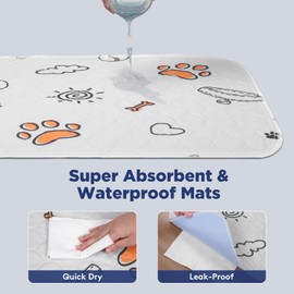 Washable Pee Pads for Dogs, 2 Pack Large 41"x41" Super Absorbent Reusable Pads for Dog Training Pads, 100% Waterproof Non-Slip Pee Pads Whelping Pads Dog Playpen Pads Crate Mat Bed Pads Dog Products