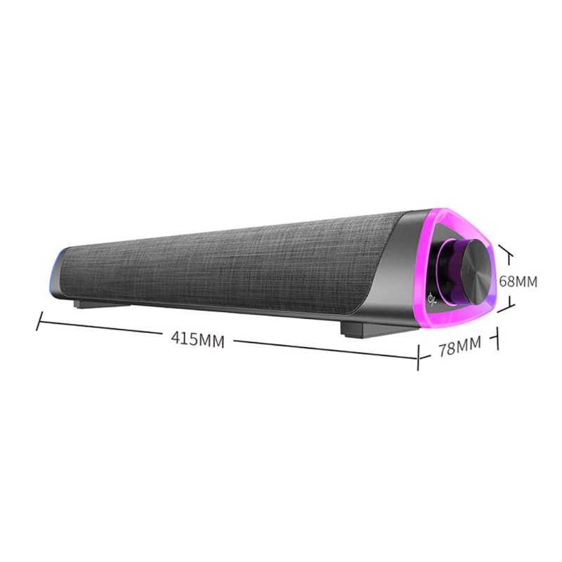 jojofuny Soundbar Box Wired Dual Speaker for Home Office and