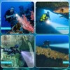 Genwiss Dive Light, 2000 Lumen Waterproof Flashlight with 5 Modes,