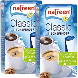Natreen Classic Table Dispenser 2x500 pcs. - The calorie-free sweetener for coffee and tea / Netherlands
