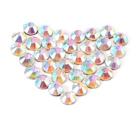 TEHAUX 1440pcs Crystal Ab Rhinestones Flatback Kit Hotfix Rhinestones Jewelry Making Beads Set for DIY Decorations