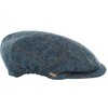 Mucros Weavers Kerry Gorra irlandesa fabricada en Irlanda, Espiguilla azul,