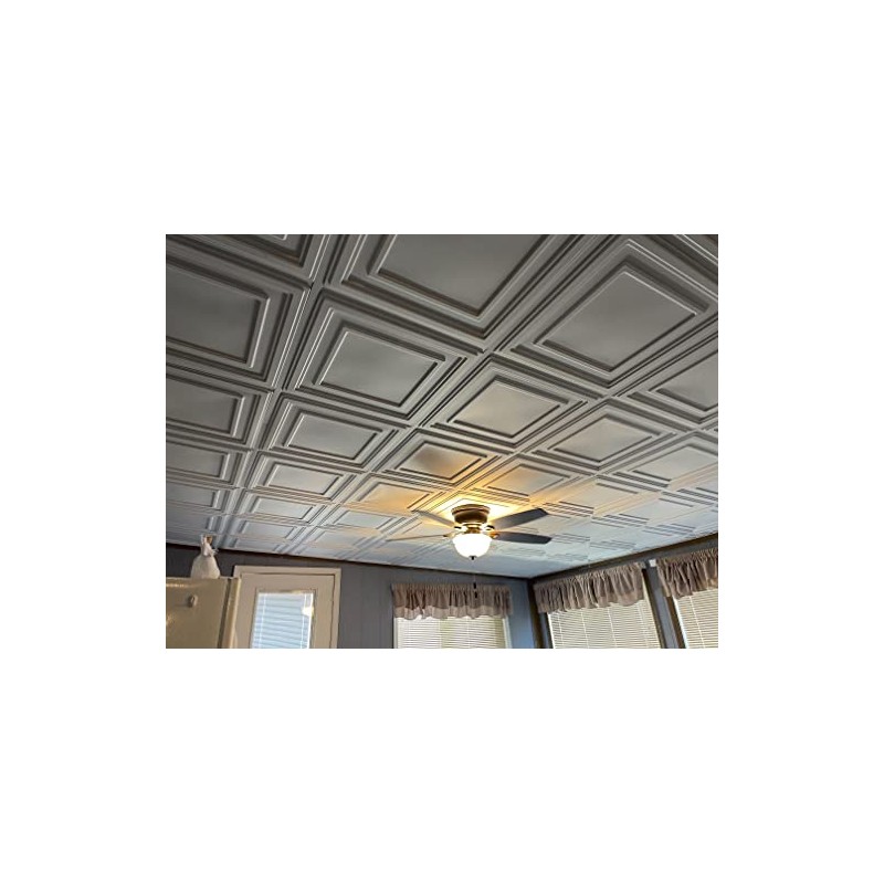 CeilingConnex Mission PVC Ceiling Tile 2’ x 2’ (White)