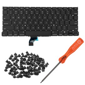 HAWSON US A1502 Keyboard Replacement for MacBook Pro Retina 13" A1502 Late 2013-Early 2015 US Layout with Keyboard Screws and Screwdriver