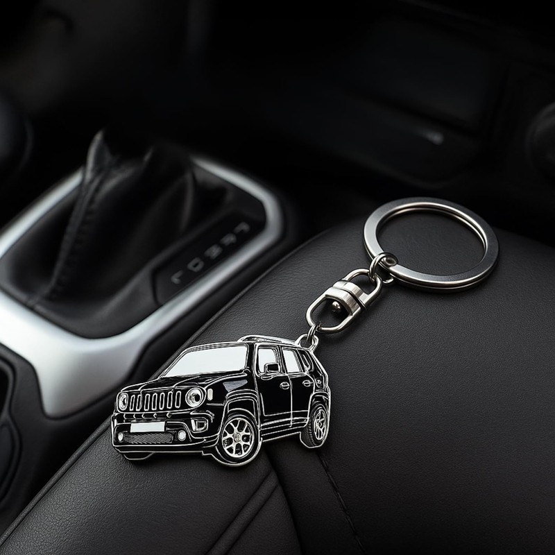 MO FACTORY Jeep Renegade Key Holder, Accessory, Key Ring, Goods,