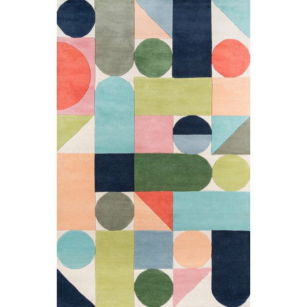 Novogratz Delmar Collection Wright Area Rug, 3'6" x 5'6", Multicolor