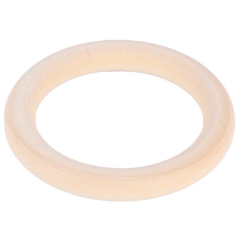 20Pcs Wood Baby Natural Teething Rings DIY Jewelry Circle Pendant