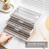 YUFONG Necklace Holder Organizer, Dustproof Necklace Box Velvet Necklace Organizer