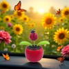 Solar Dancing Flower, Car Dashboard Decorations, Funny Solar Powered Dancing