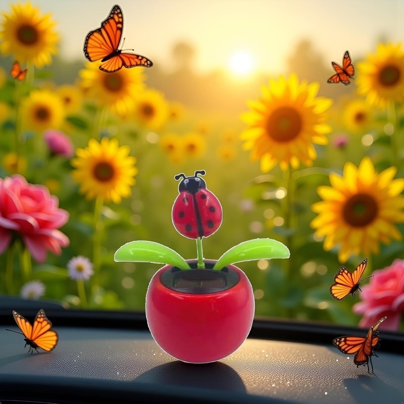 Solar Dancing Flower, Car Dashboard Decorations, Funny Solar Powered Dancing