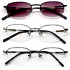 BillyJoe Nearsighted Myopia Driving Outdoor Distance Glasses Men Women 3-Pack