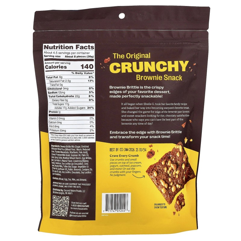 Brownie Brittle®, Toffee Crunch, 5 oz (142 g)