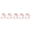 100Pcs Cute Paper Clips Rose Gold Cat Shape Anti Slip