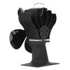 4 Blade Fireplace Fan Aluminium Alloy Heat Powered High Temperature