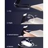 HEMONNKAM Reading Book Light, Clip on Reading Light, Rechargeable Reading