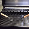 Universal handles, stainless steel grill grate lifter, removable, robust for