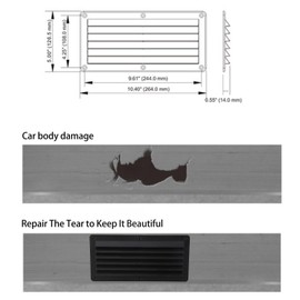 Gonetre External Vent Cover Rv Louver Grille Cover Louvered Vent Cover Rv Air Outlet Vents Overhead Yacht Bathroom Office Air Ventilation