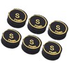 6PCS Billiard Cue Tips PU Multiple Layer Pool Cue Tips