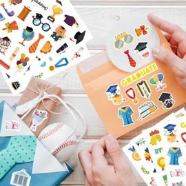 Graduation Stickers,Class of 2025 Stickers for Kids,Face,Envelope and Gifts(315pcs)
