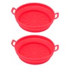 2 PCS Fryer Silicone Basket Nonstick Silicone Liners Fryer Pot