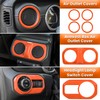 23PCS Full Set Interior Decoration Trim Kit for Jeep Wrangler