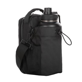 Magnetic Bottle Bag for Gym Yoga, Magnetic Water Bottle Sling Bag with Lockable Zippers, Anti-Theft Crossbody Bags for Men/Women, Phone Accessible Fitness Sling Pack for Sports, Travel, Work